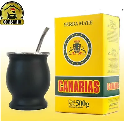 Matte Thermal Bombilla Yerba Canarias To Drink Yerba Mate 500 Gr Xperience Kit • $49.90