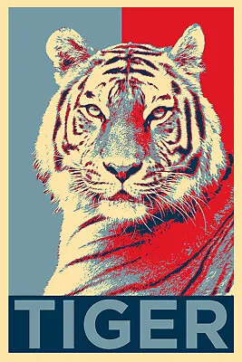 Tiger Art Print 'Hope' - Photo Poster Gift • £19.95