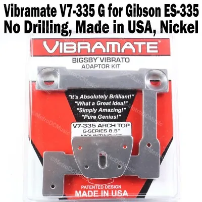 $82.89 • Buy VIBRAMATE V7-335 G MOUNTING KIT For Bigsby B7 & Gibson ES-335 Nickel NEW