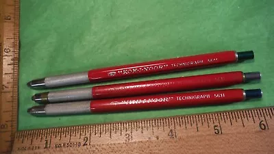 Drafting Drawing Mechanical Pencl Red Italy Lot Of 3 KOH-I-NOOR 5611 TECHNIGRAPH • $24.99