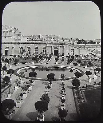 £15 • Buy Glass Magic Lantern Slide THE ORANGERY VERSAILLES C1890 FRANCE PHOTO 