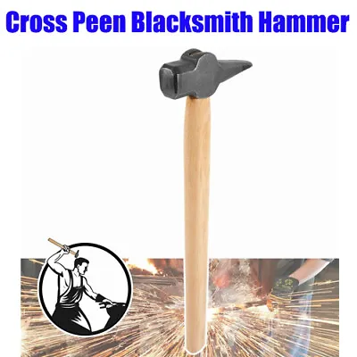 Cross Peen Blacksmith Hammer For Making Knives-Forging Pliers Metal Working Tool • $59.90