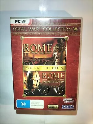 ❤Rome : Total War Collection (PC DVD Rom SEGA) Barbarian Invasion Gold Edition • $13.99