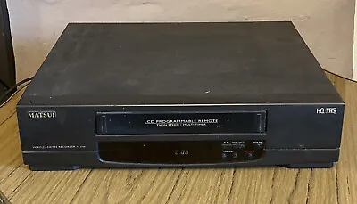 Matsui VX 2700 Twin Speed HQ VHS Video Cassette Recorder *Untested* Spares • £18