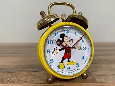 Vintage Walt Disney Time MICKEY MOUSE Phinney-Walker Alarm Clock - Original Box! • $60