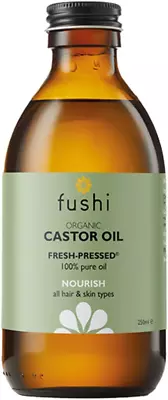 Fushi Organic Castor Oil - 250ml | 100% Pure Cold & Fresh-Pressed For Dry Skin • £8.46