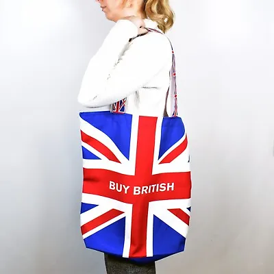 Sale Buy British Union Jack Flag Design Heavy Duty Tote Bag Clearance • £9.99