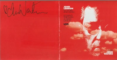 $9.95 • Buy JOHN WATERS Hand Signed CD Tribute To John Lennon LOOKING THROUGH A GLASS ONION