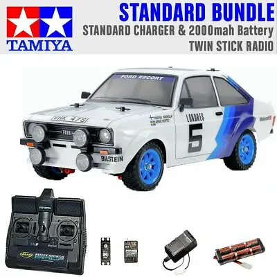 Tamiya RC 58687 Ford Escort MK.II Rally PB 1:10 Standard Stick Radio Bundle • £249.95