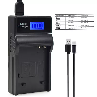 LCD NB-6L Battery Charger For Canon PowerShot SX260HS SX500 IS SX510 HS SX520 HS • £6.61