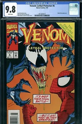 Venom: Lethal Protector #6 CGC 9.8 - NEWSSTAND COPY RAREST OF THE 6 -HTF • $1100