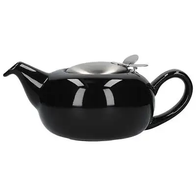 London Pottery Pebble Filter 4 Cup Teapot Gloss Black • £32.95