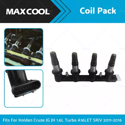 Ignition Coil Pack Fit For Holden Cruze Barina Opel Astra 1.6L 96476983 • $79.99