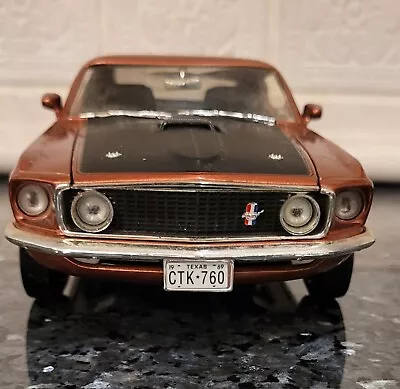 Ertl 1/18 Scale Diecast 1969 Ford Mustang Mach 1 Limited Edition Metallic Bronze • $40