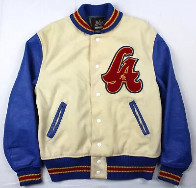 Vintage 60's Los Angeles LA Whiting Wool/Leather Varsity Jacket Size 42 • $99.99