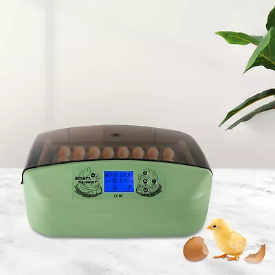 32 Eggs Incubator Temperature Control Automatic Turning Duck Chicken Egg Hatcher • £81