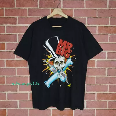 Vintage 90s Mr Big Skull Short Sleeve T-shirt Print Front B613442 • $22.95