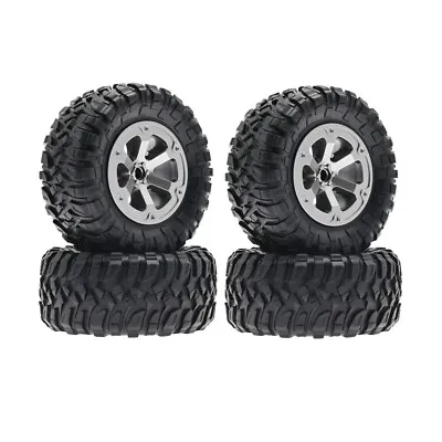 4Pack Rubber+Plastic Wheel Tyre Tires For WPL B14 C24 Military Truck 1:16 RC Car • $13.96