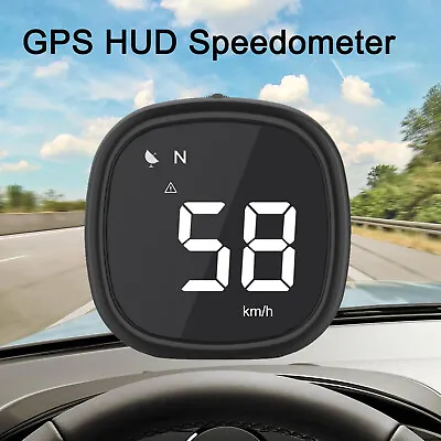 Digital Car HUD GPS Speedometer Head Up Display MPH KMH Overspeed Alarm Compass  • £12.99