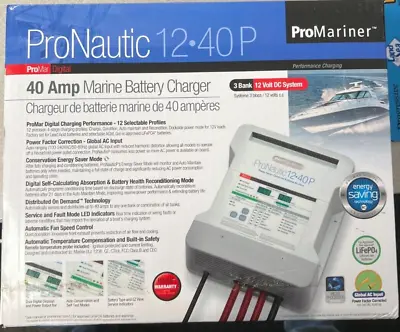 Pro Mariner Pro Nautic 1240P 40 Amp Marine Battery Charger • $543.89