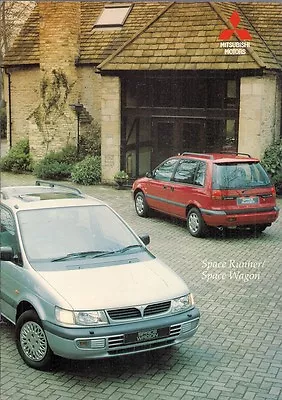 Mitsubishi Space Runner & Space Wagon 1995-96 UK Market Sales Brochure • $21.47