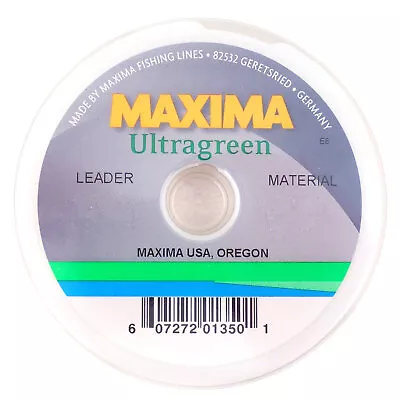 Maxima Ultragreen Line Leader Wheel Moss Green Fly Fishing Tippet - All Weights • $10.19