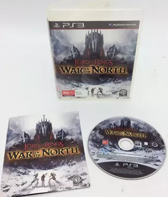The Lord Of The Rings: War In The North  PS3 Game Manual Inc. Playstation 3 PAL • $11