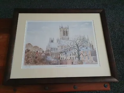 Lincoln Cathedral From The South East William Page Signed Print Limited Edition  • £79