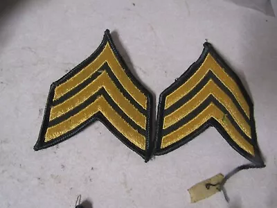 Military Patch Sew On Stripes For Dress Greens Us Army Rank Set Of 2 Sergeant • $2.99