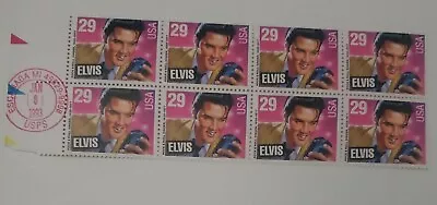 Elvis Presley US Stamps 29 Cents Sheet Of 8  NEW MINT CONDITION • $9