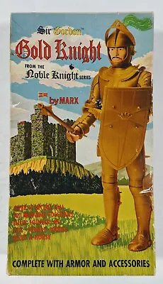 Vintage Marx 1968 Noble Knights Sir Gordon Gold Knight In Box With Accessories  • $90