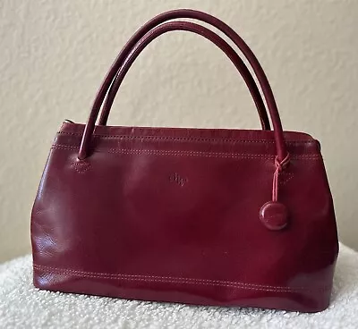 Monsac Vintage Original Red Leather Handbag • $49.98