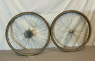 Vintage 6-Speed 700C Road Bike Wheelset Mavic GP 4 Rims Campagnolo Record Hubs • $259.95