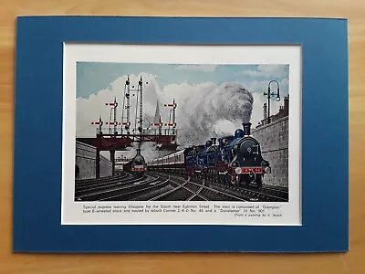 Caledonian Railway Print  - V Welch Artist. • £4.95