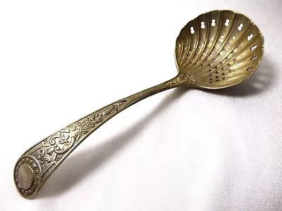 VTG EPNS Pierced Server Spoon Silver Plate Floral Pattern   • $18.75