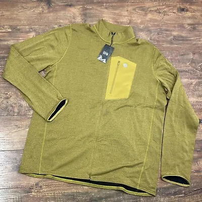 Mountain Hardwear Type 2 Fun Mens Yellow Full Zip Lightweight Jacket XXL 2XL NEW • $85