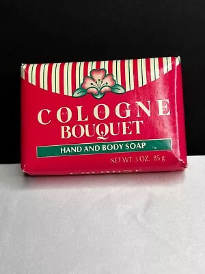 Vintage Cologne Bouquet Hand & Bar Soap W/cold Cream 3oz NIP FREE Shipping • $12.99