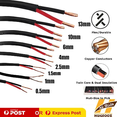 2 Core Twin Sheath Electrical Cable Wire Vehicle VAN Battery Solar Panels Wiring • $21.37