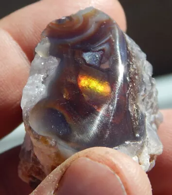 Fire Agate Rough Window 49 Grams • $77.77