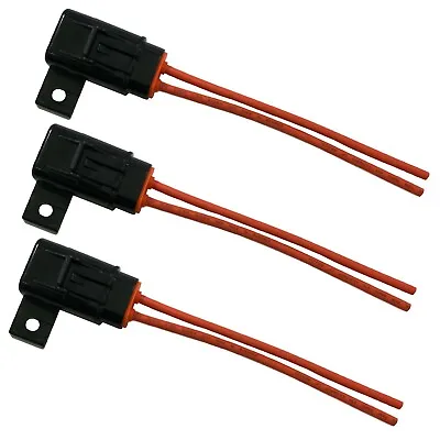 3 Pack ATO ATC Waterproof In-Line Blade Fuse Holder 12 Gauge AWG Tinned Marine • $18.83