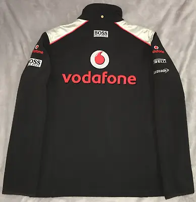 Vodafone McLaren Mercedes F1 Formula 1 Racing Mens Black Softshell Jacket Size M • $127.49