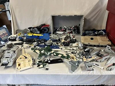 Mega Bloks Huge Lot 23 Lbs Boat Helicopter Harley Davidson Airplane Jet Army Etc • $140