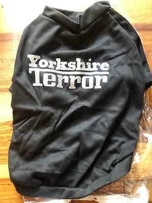 Yorkshire Terror Dog T-Shirt Yorkie Terrier Brand New In Pack Size L (14 /35cm) • £3.50