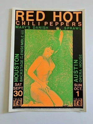 $300 • Buy Kozik Signed Red Hot Chili Peppers Original Concert Poster