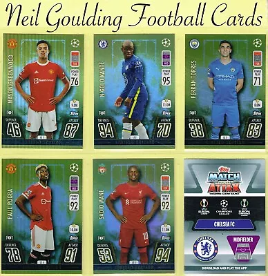 Topps Match Attax 2021-22 ☆ CHAMPIONS/EUROPA LEAGUE - LIMITED EDITION ☆ Cards • £1.99