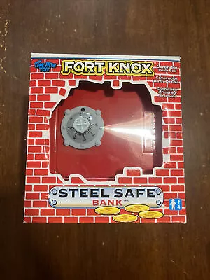 Vintage Fort Knox Steel Combination Safe Bank Tim Mee Toy W Box • $10