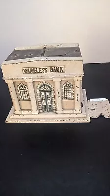 Vintage Cast Iron ? Metal Bank Wireless National Bank Building As Is Please Read • $59.99
