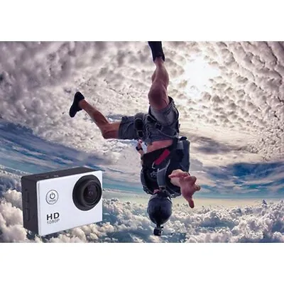 Camcorder Full HD Action Camera 1080P Waterproof DV Sports Cam Underwater • £17.99