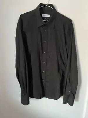 Mens Versace Dress/Evening Shirt. Embroidered Front Detail. 42/16.5  Black • £15