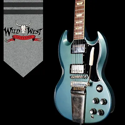 Gibson Custom Shop M2M 1964 SG Standard With Maestro Vibrola Gloss Blue (Blem) • $5450